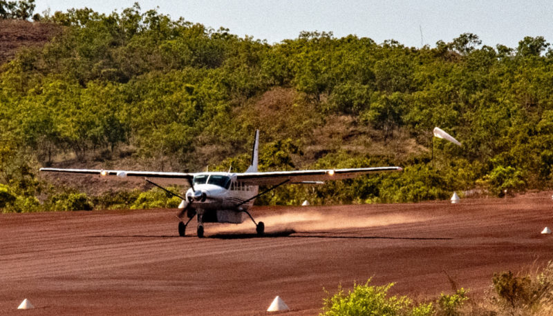 Remote landing on Cockatoo Island in a Cessna Caravan